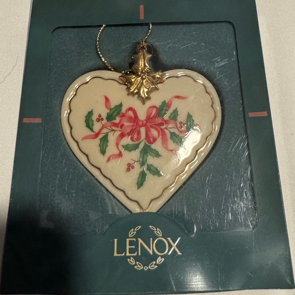 Lenox Other - Lenox Vintage Holiday Heart Porcelain Christmas Ornament